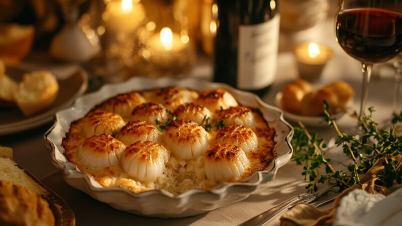 Les meilleurs vins a deguster avec des coquilles St-Jacques gratinees : le Sauvignon Blanc en vedette